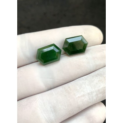 High Quality Natural Serpentine Step Cut Hexagon Shape Cabochons Gemstone For Jewelry