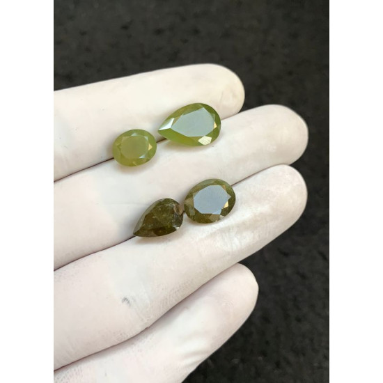 High Quality Natural Vesuvianite Faceted Cut Oval Shape Gemstone For Jewelry