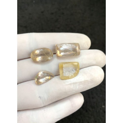 High Quality Natural Golden Rutilated Quartz Faceted Cut Mix Shape Gemstone For Jewelry