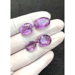 High Quality Natural Amethyst Faceted Cut Oval Shape Gemstone For Jewelry