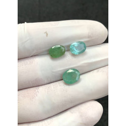 High Quality Amazing Natural Emerald Faceted Cut Oval Shape Gemstone For Jewelry