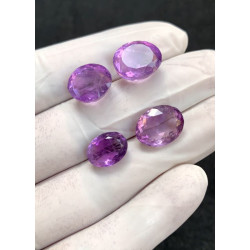 High Quality Natural Amethyst Faceted Cut Oval Shape Gemstone For Jewelry