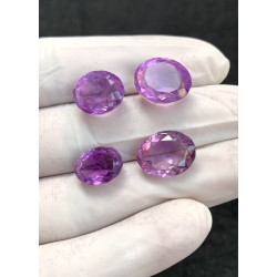 High Quality Natural Amethyst Faceted Cut Oval Shape Gemstone For Jewelry