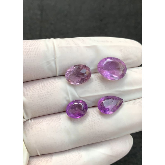 High Quality Natural Amethyst Faceted Cut Mix Shape Gemstone For Jewelry