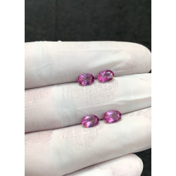 High Quality Natural Pink Topaz Faceted Cut Oval Shape Gemstone For Jewelry