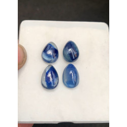 High Quality Natural Blue Kyanite Smooth Pear Shape Cabochons Gemstone For Jewelry