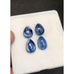 High Quality Natural Blue Kyanite Smooth Pear Shape Cabochons Gemstone For Jewelry