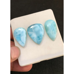 High Quality Natural Larimar Smooth Mix Shape Cabochons Gemstone For Jewelry