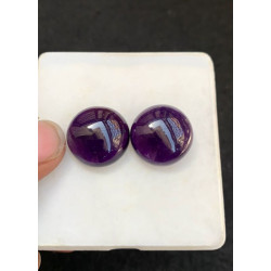 High Quality Natural Amethyst Smooth Round Shape Cabochons Gemstone For Jewelry