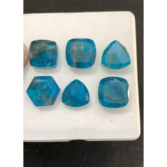 High Quality Natural Apatite and Crystal Doublet Step Cut Mix Shape Cabochons Gemstone For Jewelry