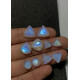 High Quality Natural Rainbow Moonstone Step Cut Pair Mix Shape Cabochons Gemstone For Jewelry