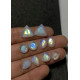 High Quality Natural Rainbow Moonstone Step Cut Pair Mix Shape Cabochons Gemstone For Jewelry