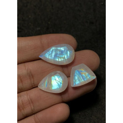 High Quality Natural Rainbow Moonstone Faceted Cut Mix Shape Gemstone For Jewelry