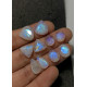 High Quality Natural Rainbow Moonstone Step Cut Pair Mix Shape Cabochons Gemstone For Jewelry