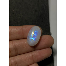 High Quality Natural Rainbow Moonstone Smooth Oval Shape Cabochons Gemstone For Jewelry