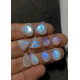 High Quality Natural Rainbow Moonstone Step Cut Pair Mix Shape Cabochons Gemstone For Jewelry