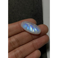 High Quality Natural Rainbow Moonstone Smooth Oval Shape Cabochons Gemstone For Jewelry