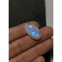 High Quality Natural Rainbow Moonstone Smooth Oval Shape Cabochons Gemstone For Jewelry