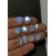 High Quality Natural Rainbow Moonstone Step Cut Pair Mix Shape Cabochons Gemstone For Jewelry