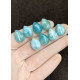 High Quality Natural Larimar Smooth Pear Shape Cabochons Gemstone For Jewelry