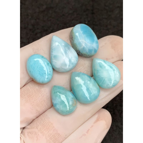 High Quality Natural Larimar Smooth Mix Shape Cabochons Gemstone For Jewelry