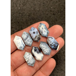 High Quality Natural Dendrite Opal Step Cut Hexagon Shape Cabochons Gemstone For Jewelry