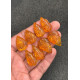 High Quality Beautiful Amber Hand Craved Leaf Shape Cabochons Gemstone For Jewelry