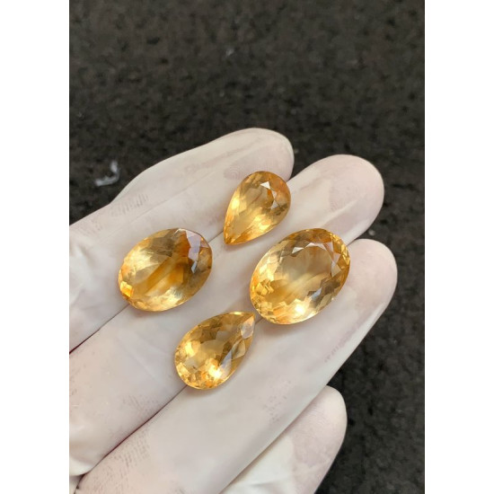 High Quality Natural Citrine Faceted Cut Mix Shape Gemstone For Jewelry