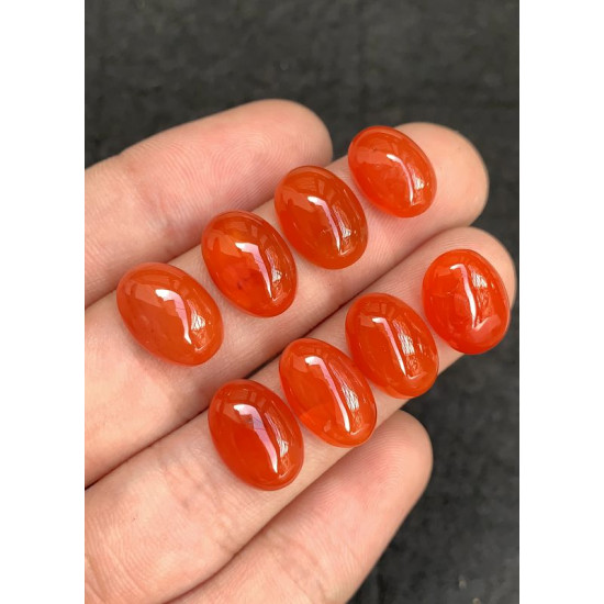 High Quality Natural Carnelian Smooth Oval Shape Cabochons Gemstone For Jewelry