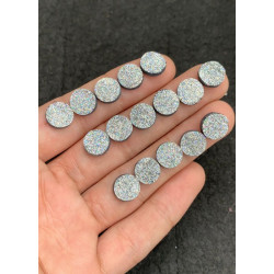High Quality Titanium Druzy Round Shape Cabochons Gemstone For Jewelry