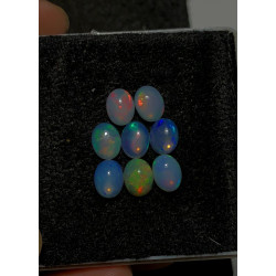 High Quality 100% Natural Ethiopian Opal Smooth Oval Shape Cabochons Gemstone For Jewelry