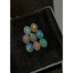 High Quality 100% Natural Ethiopian Opal Smooth Oval Shape Cabochons Gemstone For Jewelry