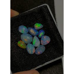 High Quality 100% Natural Ethiopian Opal Rose Cut Slice Fancy Shape Cabochons Gemstone For Jewelry