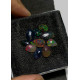 High Quality 100% Natural Black Ethiopian Opal Rose Cut Slice Fancy Shape Cabochons Gemstone For Jewelry