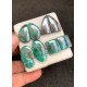 High Quality Natural Chrysocolla Smooth Pair Mix Shape Cabochons Gemstone For Jewelry