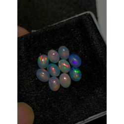 High Quality 100% Natural Ethiopian Opal Smooth Oval Shape Cabochons Gemstone For Jewelry