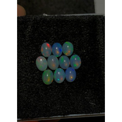 High Quality 100% Natural Ethiopian Opal Smooth Oval Shape Cabochons Gemstone For Jewelry