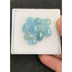 High Quality Natural Aquamarine Smooth Mix Shape Cabochons Gemstone For Jewelry