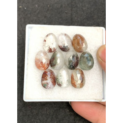 High Quality Natural Herkimer Lodolite Rose Cut Fancy Shape Cabochons Gemstone For Jewelry