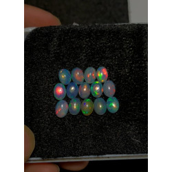 High Quality 100% Natural Ethiopian Opal Smooth Oval Shape Cabochons Gemstone For Jewelry