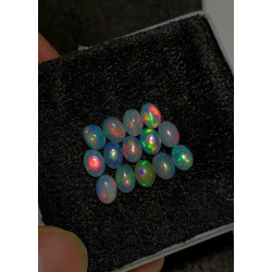 High Quality 100% Natural Ethiopian Opal Smooth Oval Shape Cabochons Gemstone For Jewelry