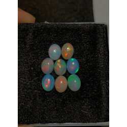 High Quality 100% Natural Ethiopian Opal Smooth Oval Shape Cabochons Gemstone For Jewelry