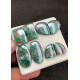 High Quality Natural Chrysocolla Smooth Pair Mix Shape Cabochons Gemstone For Jewelry