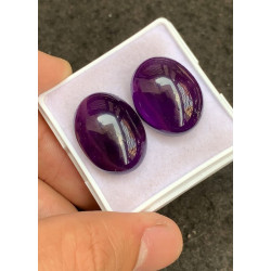 High Quality Natural Amethyst Smooth Oval Shape Cabochons Gemstone For Jewelry