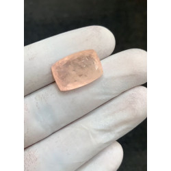 High Quality Natural Morganite Faceted Cut Rectangle Shape Gemstone For Jewelry