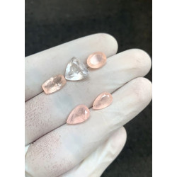 High Quality Natural Morganite Faceted Cut Mix Shape Gemstone For Jewelry