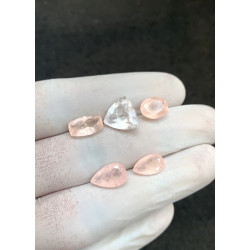 High Quality Natural Morganite Faceted Cut Mix Shape Gemstone For Jewelry