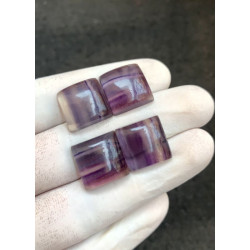 High Quality Natural Fluorite Smooth Cushion Shape Cabochons Gemstone For Jewelry