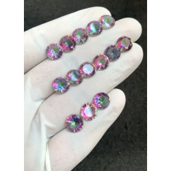 High Quality Natural Mystic Topaz Faceted Cut Round Shape Gemstone For Jewelry