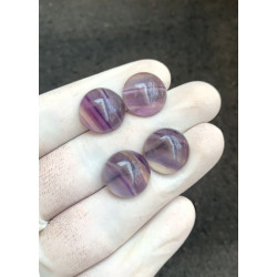High Quality Natural Fluorite Smooth Round Shape Cabochons Gemstone For Jewelry